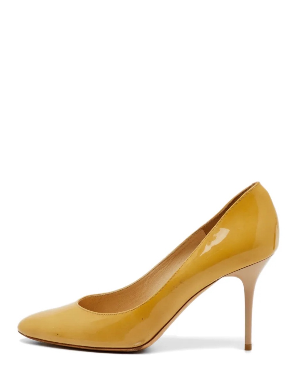 Jimmy Choo Patent Leather Bridget Round Toe Pumps Size 36.5